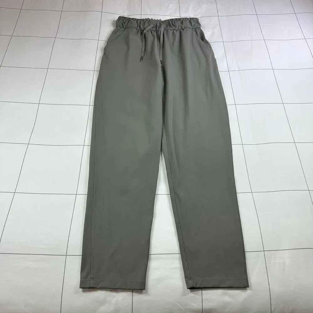 Lululemon Pants Womens 4 Grey Sage Keep Moving Ankle Athletic Commute Travel
